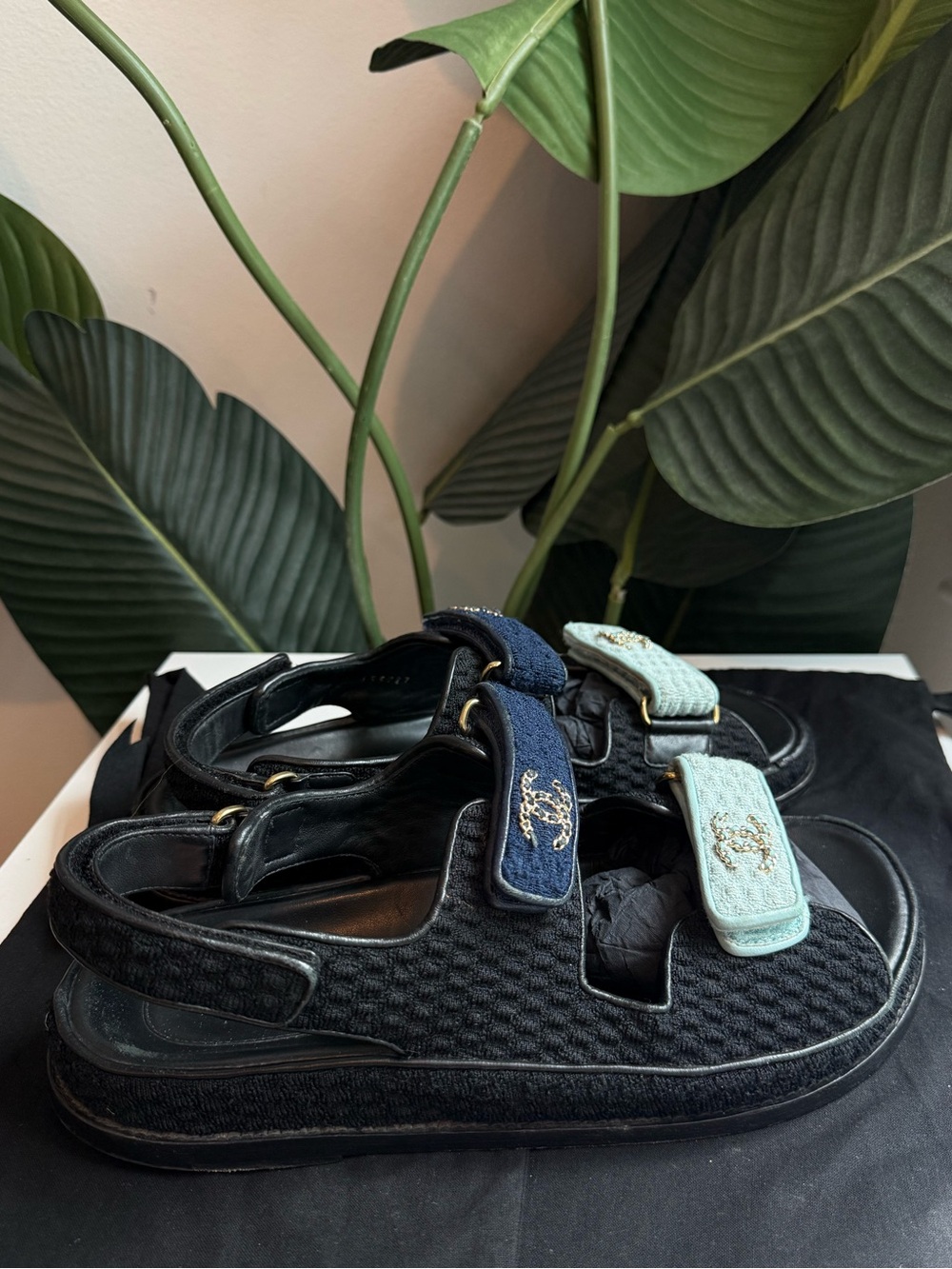 Chanel ‘22S Knit Multicolor Dad Sandal’ - Picture 3 of 8